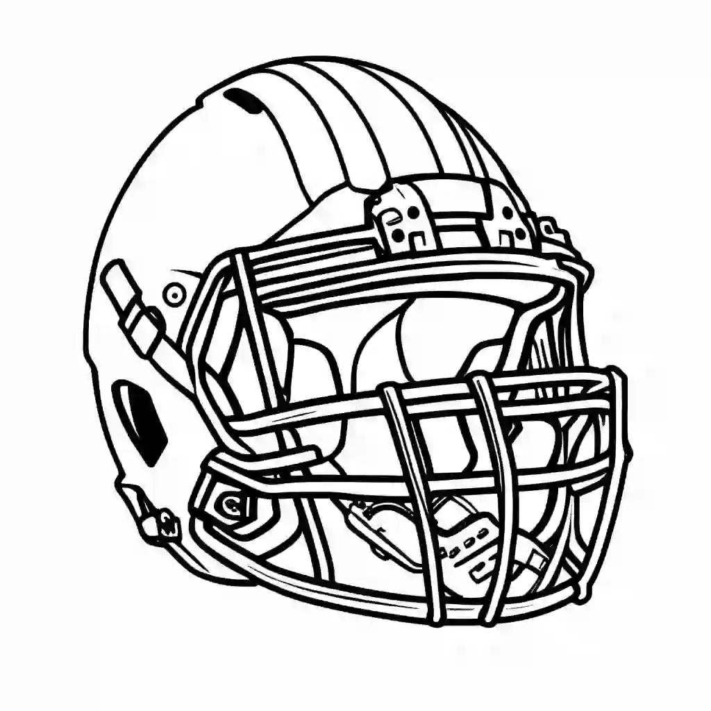 Football Helmet coloring pages